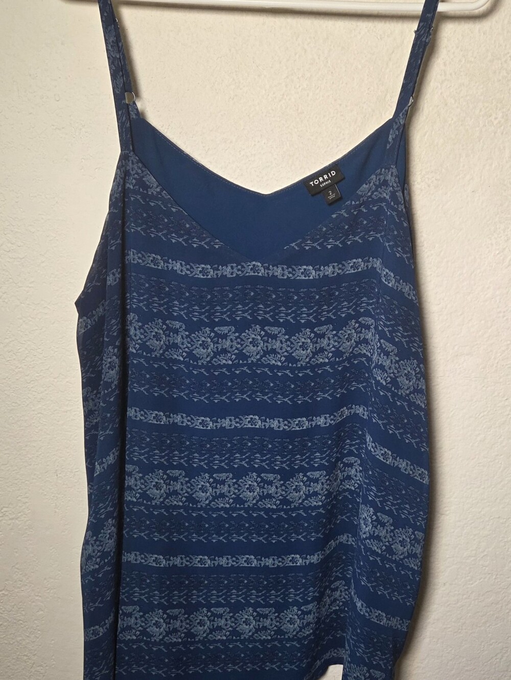 Torrid Sophie blue patterned Swing Cami Size 2x